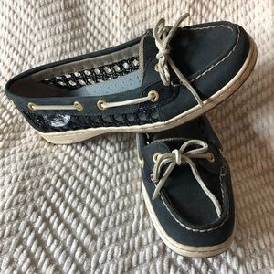 Navy Sperry Boat Shoes
